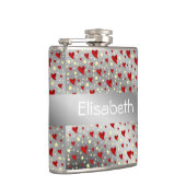 Silber, Herz, lila, Dekoration, Medaille, Award, f Flachmann (Rechts)