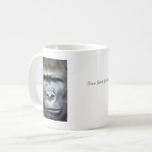 Silber-hinterer Gorilla II Kaffeetasse (Vorderseite Links)