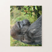 Silber-hinterer Gorilla Puzzle (Vertikal)