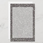Silber-Holzkohle-Textur Briefpapier (Vorne/Hinten)