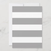 Silber Imitat Glitzer Schneeflocken Weihnachtsfest Einladung (Rückseite)