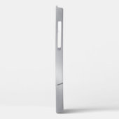 Silber Imitate Edelstahl Silberakzent Case-Mate iPhone Hülle (Rückseite / Links)