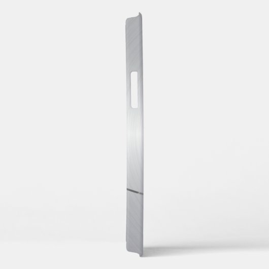 Silber Imitate Edelstahl Silberakzent Case-Mate iPhone Hülle (Rückseite / Rechts)