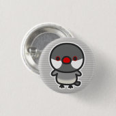 Silber-Java-Spatz Button (Vorne & Hinten)