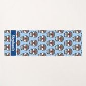 Silber-Java-Spatz Yogamatte (Vorderseite (Horizontal))