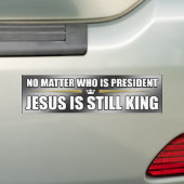 (Silber) Jesus ist noch König Autoaufkleber (Auf Auto)