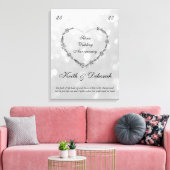 Silber-Jubiläum individuell anpassbar Leinwanddruck (Insitu (Wohnzimmer))