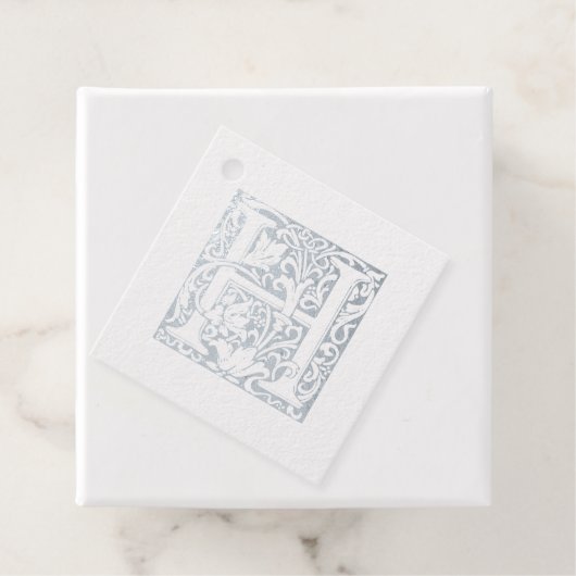 Silber-Jubiläum Leuchtbuchstabe H Monogram Geschenkanhänger (Mit Box)