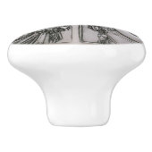 Silber ,Jugendstil ,Design, Frauen,Mucha,Schönheit Keramikknauf (Seitenansicht)