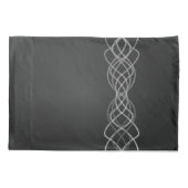 Silber Kissenbezug (Rückseite-Links)