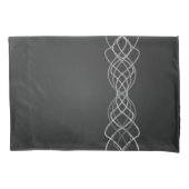 Silber Kissenbezug (Vorderseite-Links)