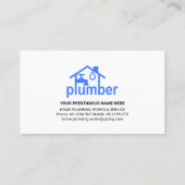 Silber-Klempnerleitung Visitenkarte (Rückseite)