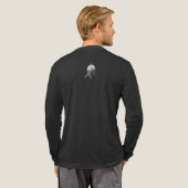 Silber-Kriegerhelm – Moderne Minimalistische Rüstu Tri-Blend Shirt (Voller Rücken)