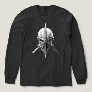 Silber-Kriegerhelm – Moderne Minimalistische Rüstu Tri-Blend Shirt