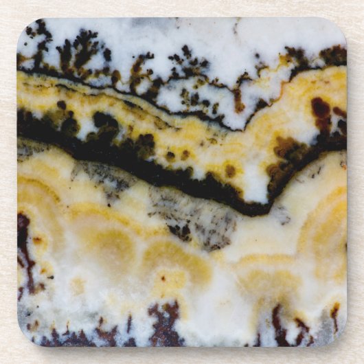 Silber Lace Onyx Getränkeuntersetzer (Vorderseite)