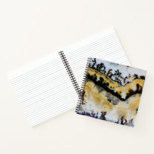 Silber-Lace-Onyx Notizblock