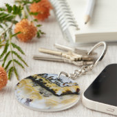 Silber Lace Onyx Schlüsselanhänger (Vorderseite rechts)