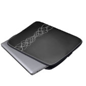 Silber Laptopschutzhülle (Vorne Knopf)