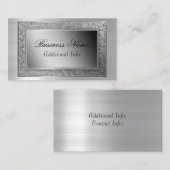 Silber-Leaf-Rahmen-Visitenkarte Visitenkarte (Vorne/Hinten)