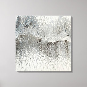 Silber Leinwanddruck
