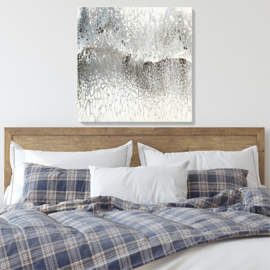 Silber Leinwanddruck (Insitu (Schlafzimmer))