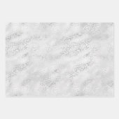 Silber Leopard Print Geschenkpapier Set (Vorderseite 3)
