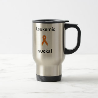 Silber, Leukämie ist zum Kotzen! Reise-Tasse. Reisebecher