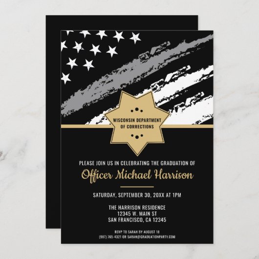 Silber-Linie für Korrekturreferenten Einladung (Vorne/Hinten)