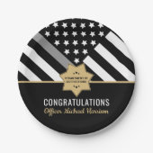 Silber-Linie für Korrekturreferenten Pappteller (Vorderseite)