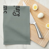 Silber Lining geschmückt    Geschirrtuch (Viertel Falte)