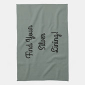 Silber Lining geschmückt    Geschirrtuch (Vertikal)