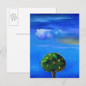 Silber Lining over the Orange Tree 2012 Postkarte (Vorne/Hinten)