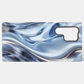 Silber Luxus  Samsung Galaxy Hülle (Rückseite (Horizontal))