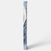 Silber Luxus  Samsung Galaxy Hülle (Linke Seite)