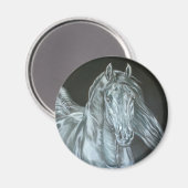 Silber Magnet (Vorderseite/Rückseite)