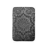 Silber-Mandala-Badematte Badematte (Vorderseite Vertikal)