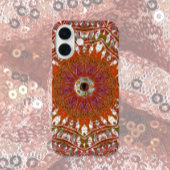 Silber-Mandala iPhone 16 Hülle
