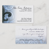 "Silber-/Marine" Eisen-Lilie kundenspezifisches Visitenkarte (Vorne/Hinten)