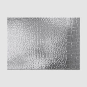 Silber-Metall-Optik Schlangenhaut Metallisch Seidenpapier