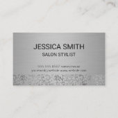 Silber-Metallic Visitenkarte (Vorderseite)