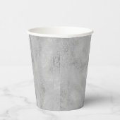 Silber metallische Textur rustikalen Schimmer stil Pappbecher (Rechts)