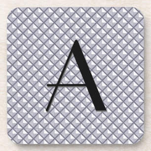 Silber, metallisches Aussehen, gestanztes Gitter Getränkeuntersetzer