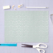 Silber, Minze, Damasken, viktorianisch, Vintag, el Seidenpapier (Handwerk)