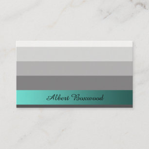 Silber mit Aquamarinem Bannerbenutzerdefiniertem T Visitenkarte