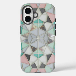 silber mit einem Hauch von Rosa iPhone 16 Hülle