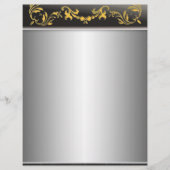 Silber mit Gold auf schwarzem Flyer (Vorne)