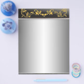 Silber mit Gold auf schwarzem Flyer (Einzeln)