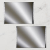 Silber mit Metall fasst Visitenkarten ein Visitenkarte (Vorne/Hinten)