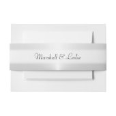 Silber mit Text Einladungsbanderole (Vorderseite Beispiel)