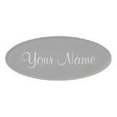 Silber Namenschild (Vorderseite)